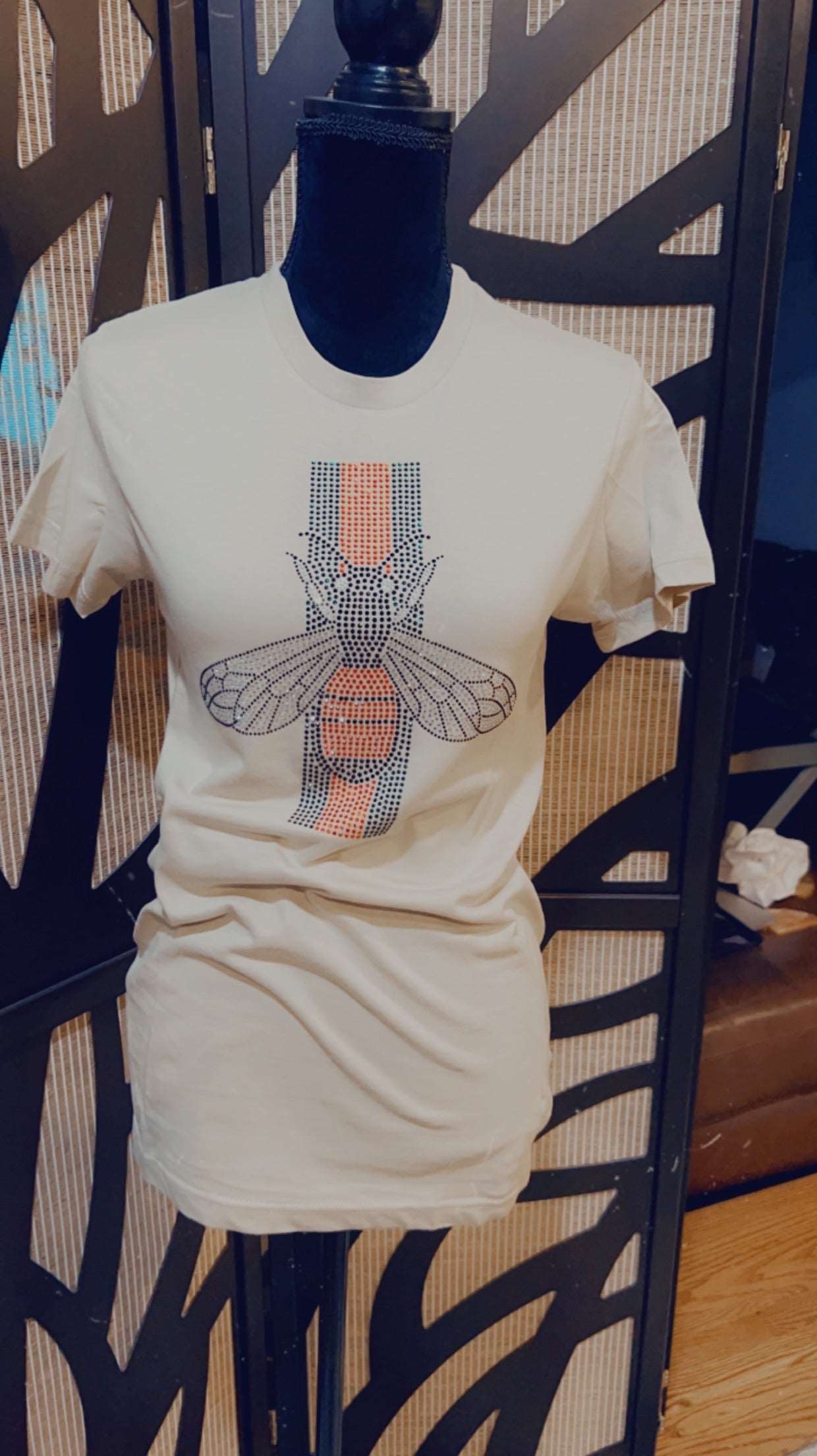 Bee - Red Green Rhinestone T shirt