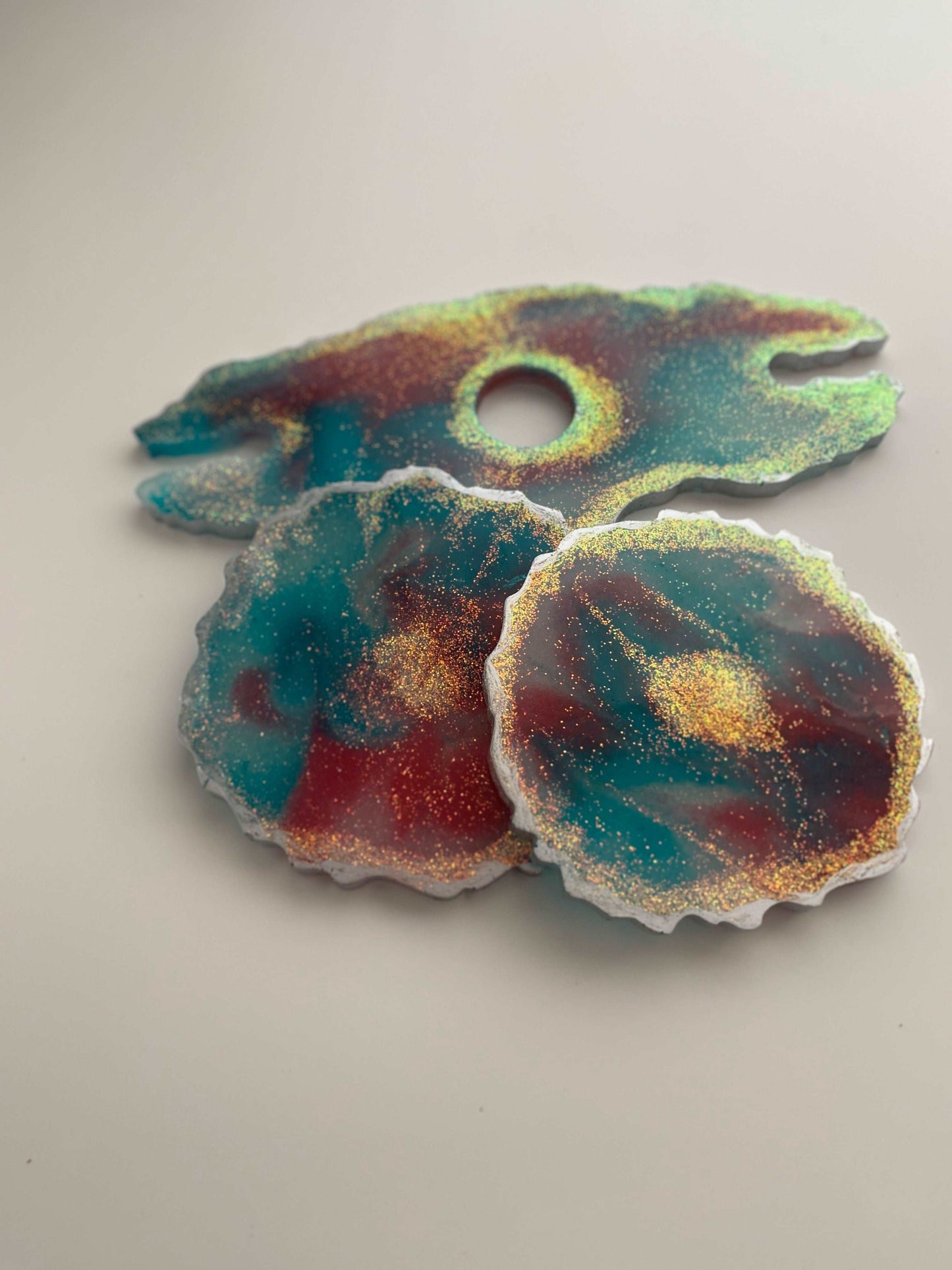 Wine Caddy with 2 Coasters