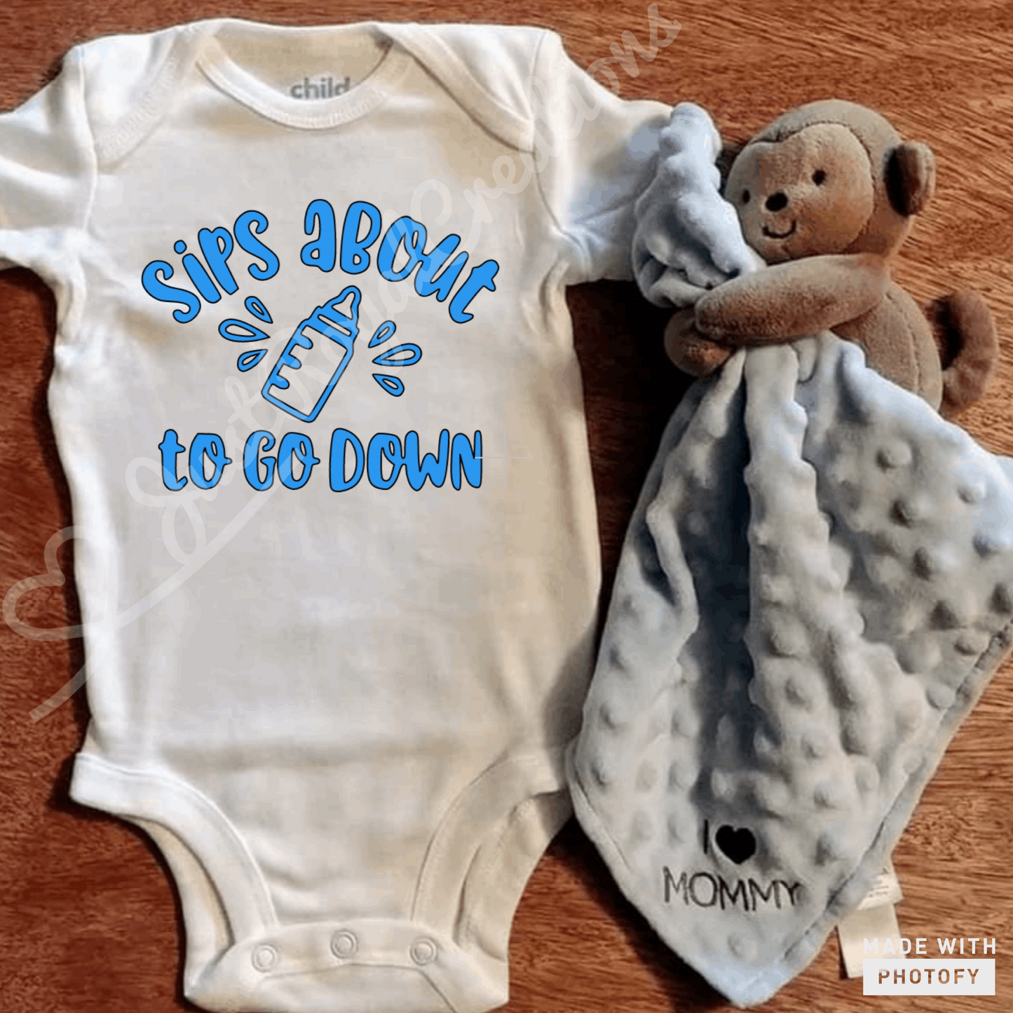Sips About to Go Down Infant Onsie
