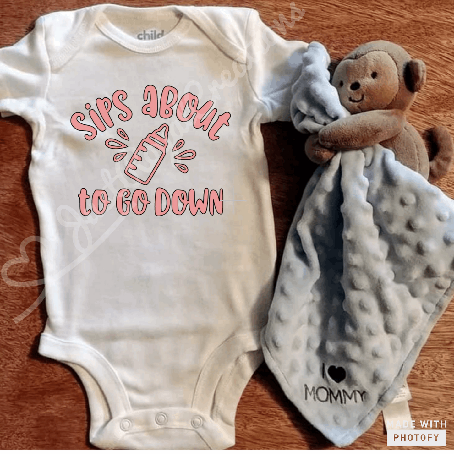 Sips About to Go Down Infant Onsie