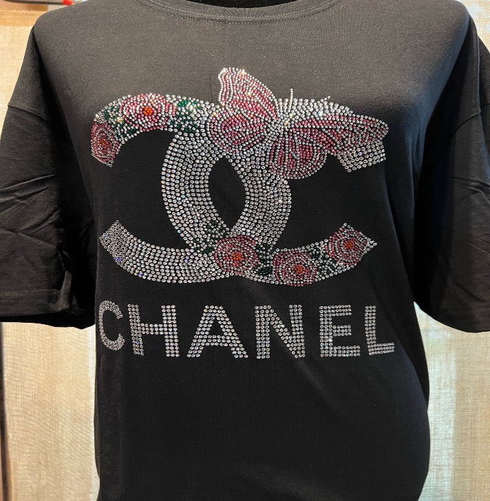 Chic C  Rhinestone T shirt