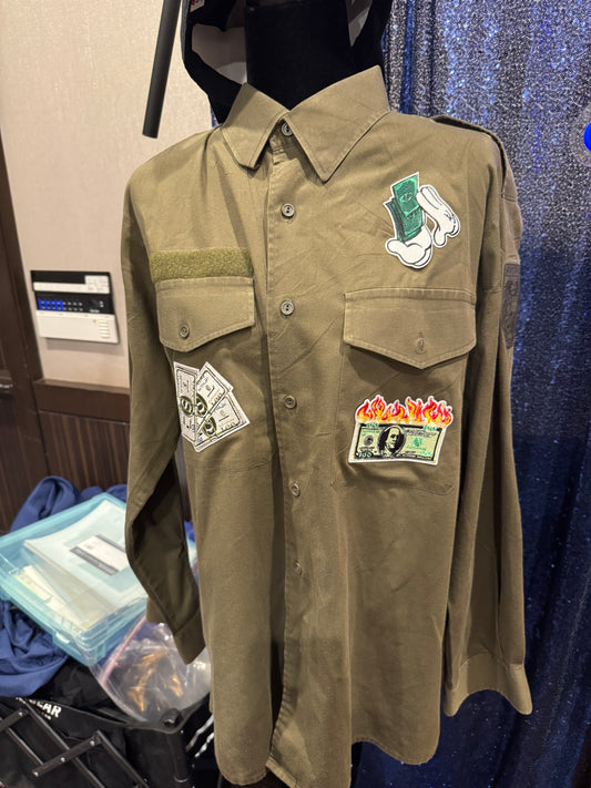 Custom Patch Jacket - Ambition and Hustle