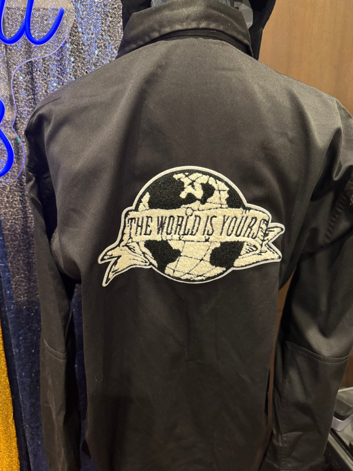 Custom Patch Jacket - The World is Yours