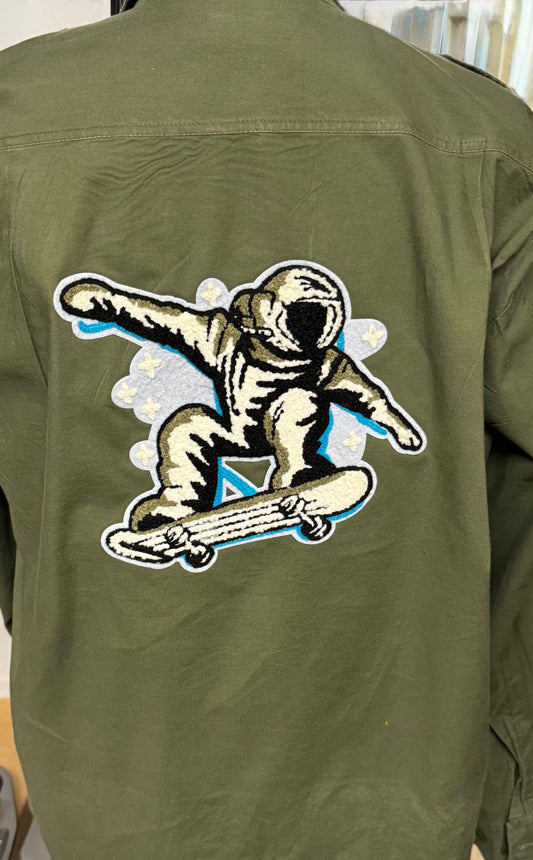 Custom Patch Jacket - Space Surfer