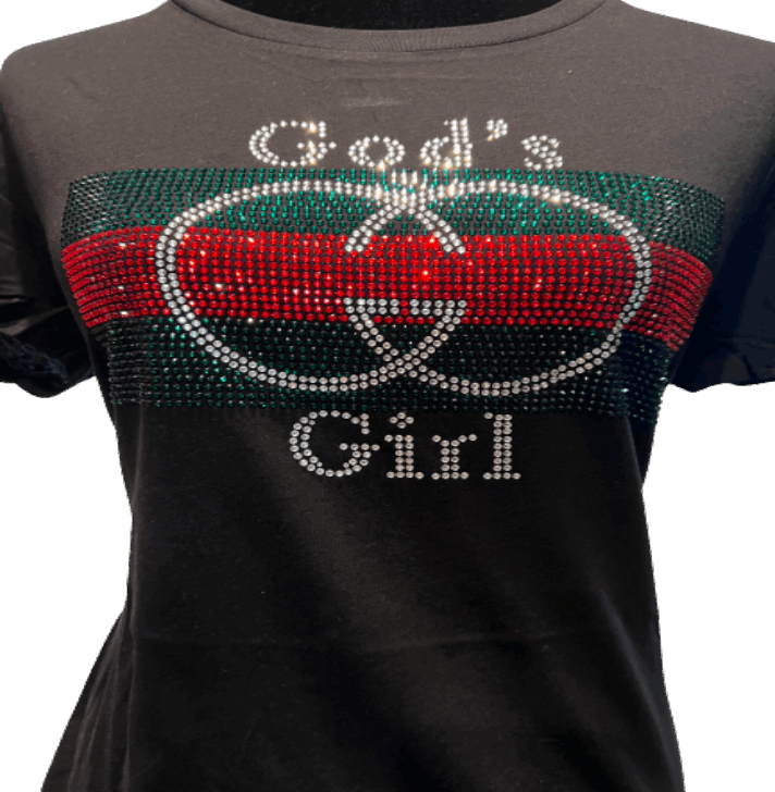 Gods Girl Rhinestone T shirt