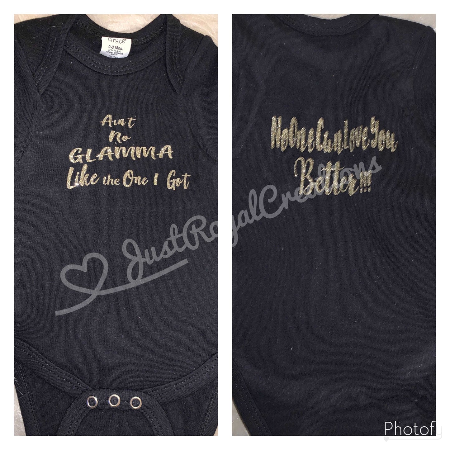 Ain’۪t No Glamma Baby Onesie