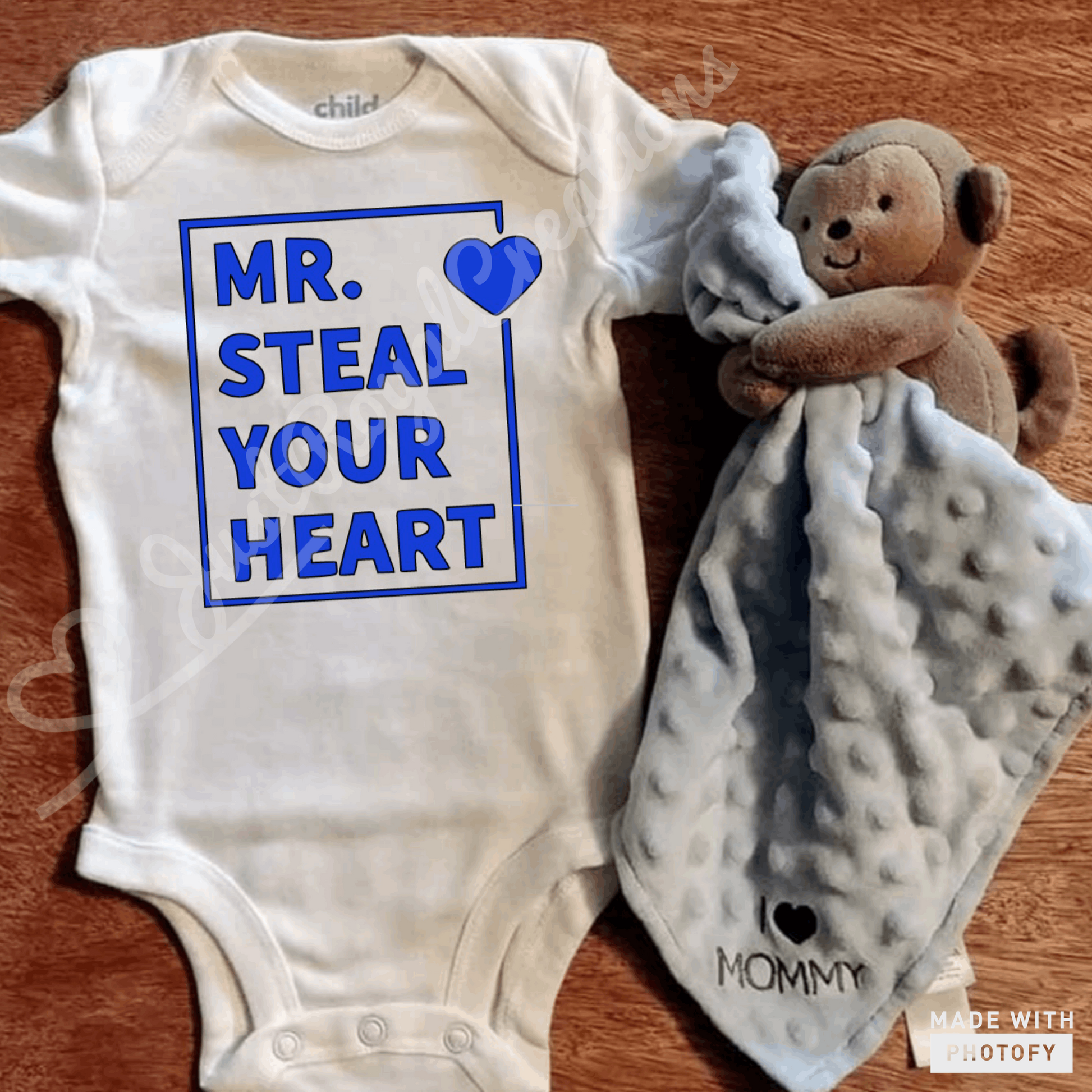 Mr Steal Your Heart Infant Onsie